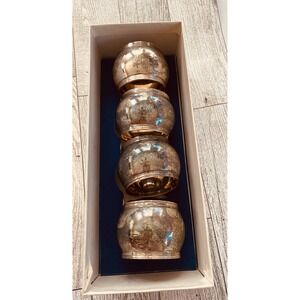 Vintage William Adam Napkin Rings Set If 4 In Original Box (Box  Damaged)